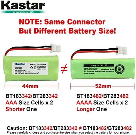 Кастар 1-Пакет Замена На Батеријата За Vtech CS6859-2 CS80100 CS81100 CS82100 CS82300 CS82350 DS6151 DS6501 DS6511 DS6511-2 DS6520 DS6520-22