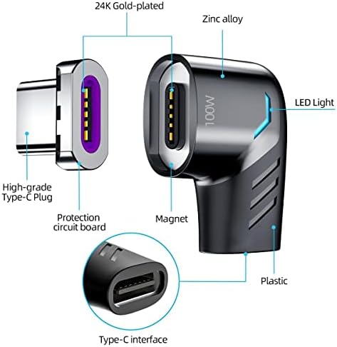 Адаптер За BoxWave За Samsung Galaxy A42 5G - Магнетоснап Pd Агол Адаптер, Магнетски Pd Агол Адаптер За Полнење Уред Saver За Samsung