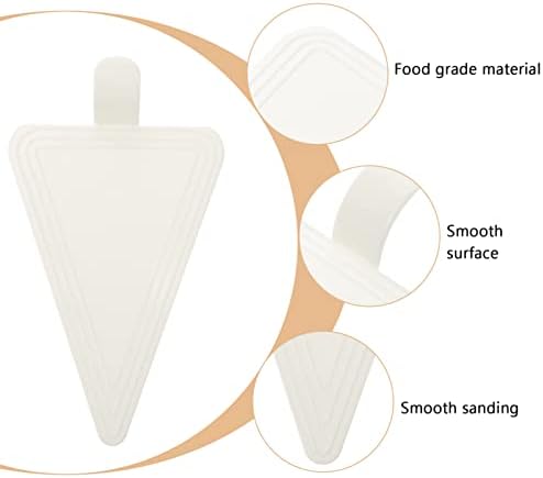 ДОИТУЛ 100 парчиња Мини Триаголни Табли За Торта, Пластична Табла За Десерт За Повеќекратна Употреба, Мал Десерт За Кекси Прикажува Послужавник
