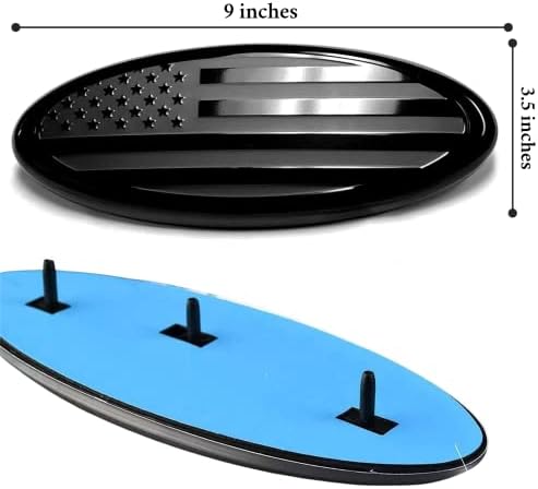 9 Инчен Црн Амблем Компатибилен За Форд: Предна Скара Задна Задна Врата Амблем Одговара На F150, 9 x3, 5 Овално Лого, Исто Така, Одговара На 04-14