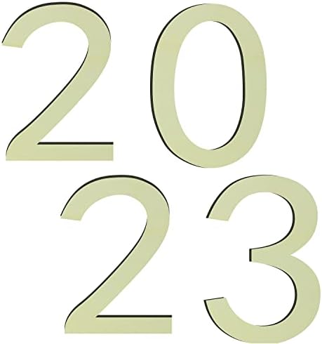 12 инчи недовршени дрвени букви 2023 година, празно дрво писма за знаци на домашни забави и wallиден декор број 2023