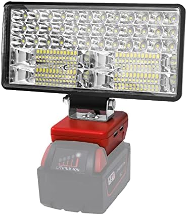 Hliepiha LED работно светло за Милвоки, LED светло светло на отворено, осветлување во центарот на вниманието две USB порти погодни