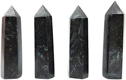 Laaalid xn216 1pc природен астрофилит кварц кристален момент огномет камен сингл прекинат кула чакра заздравување природни камења