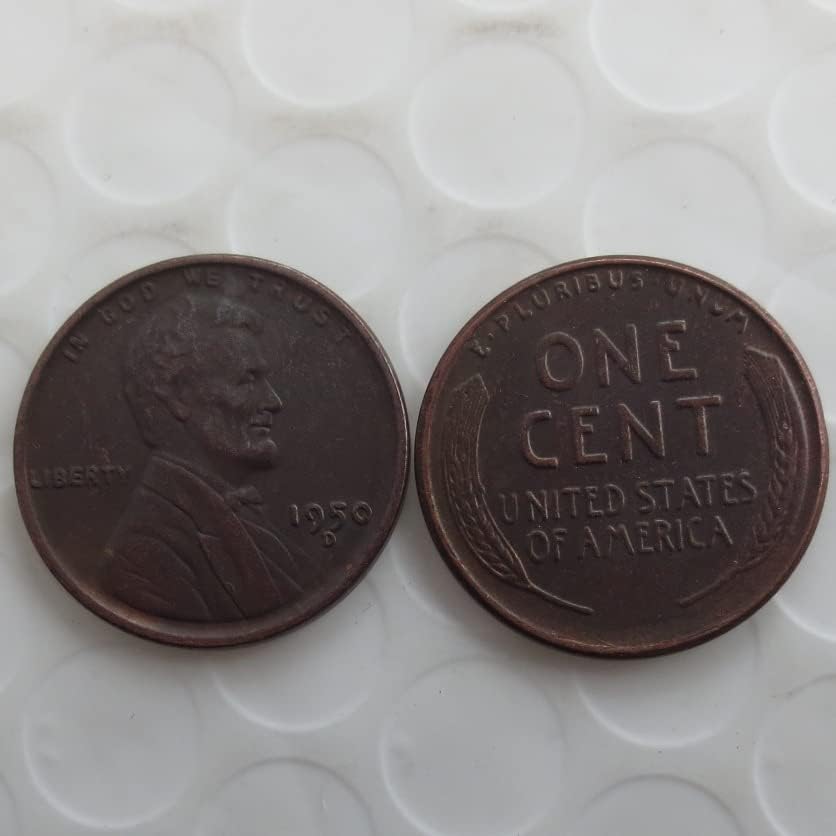 1950 Сад Линколн Цент Странски Копија Комеморативна Монета