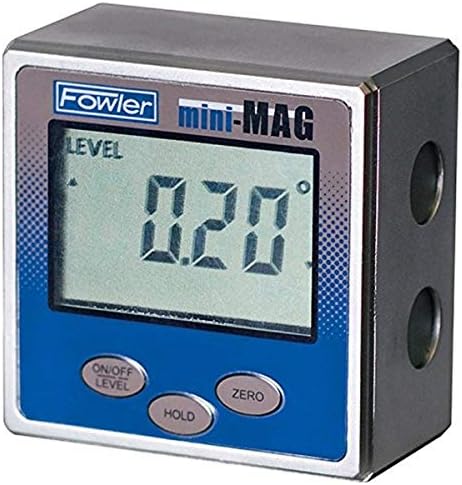 Fowler 54-422-450-1, Mini-Mag Оригиналниот Protractor & 52-520-199-0, Поставен индикатор за магнетна база и црно бирање