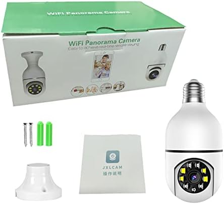 Безбедност на сијалицата Petyoung Bulb Security PTZ E27 360 Stee View Home Security WiFi Cam Motion Detection Tway Audio