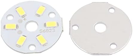 QTQGOITEM 15PCS 3W 6 LED диоди 5730 SMD SMD SMD SMD чиста бела LED таванска табла за светло на таванот