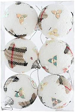 Јасни кристални мониста за накит за изработка на 6 парчиња божиќни топки од пена залепени розови линија декоративни топки шопинг трговски