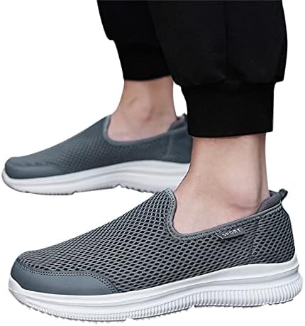 Модни летни мажи што дишат мрежа плитка уста се лизгаат на лесни чевли за одење чевли за одење чевли