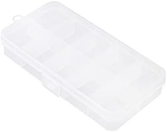 Кутија за складирање на компоненти MROMAX - Пластични фиксирани 10 решетки за електронски компоненти контејнери со алатки чиста бела