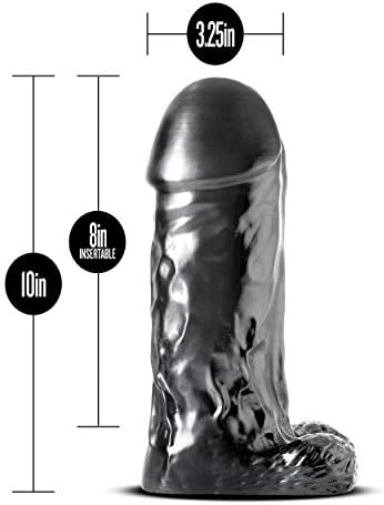 Руменички џет -уништувач гигант реалистично дилдо, секс играчка за мажи, секс играчка за возрасни, јаглеродна метална црна боја