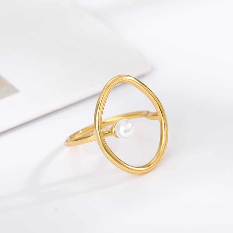 Ојалма фини бисерни прстени за жени мода прилагодлив тенок прст мини бисер тенок прстен женски ангажман накит најдобар пријател - jz3393s