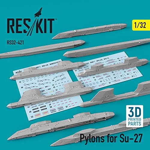 Reskit RS32-0421 1/32 пилони за SU-27. Додатоци за авиони