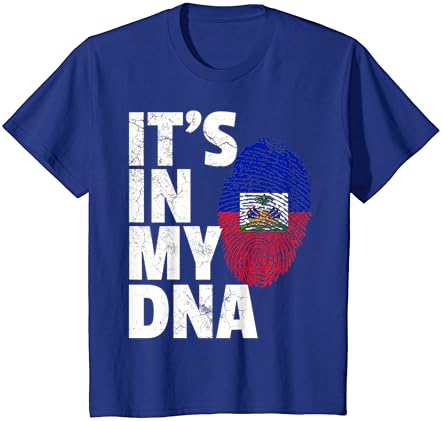 ТОА Е ВО МОЈАТА ДНК Хаити Хаити Знаме Маица Гордост Земја Подарок Маица
