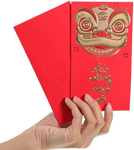 Џебен Паричник тодмоми 42 парчиња Година На Зајакот Црвени Пликови 2023 Кинески Зајак Нова Година Црвен Плик Зајак Година Среќа