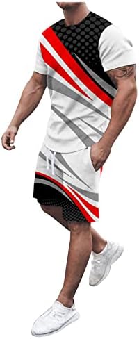 Облеки за hensенсангуо за мажи летни кошули за мажи со кратки ракави маички и класични спортови шорцеви