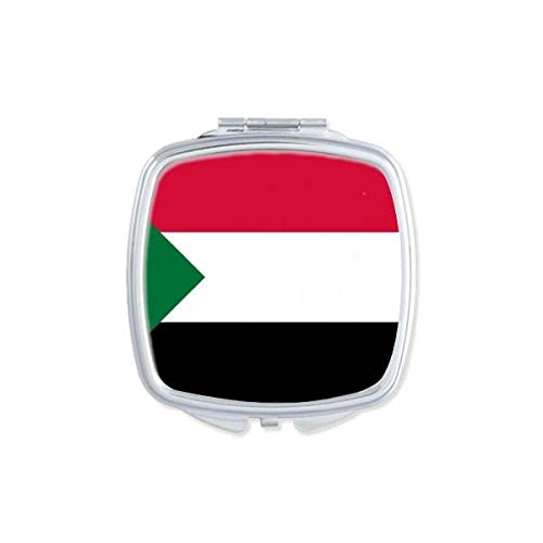 Судан Национално знаме Африка Огледало во земјата Преносна компактен џеб шминка двострано стакло