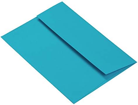 Коверти со покана за хартија A6 A6 - 4 3/4 x 6 1/2 - Сино рециклирано - 100/пакет