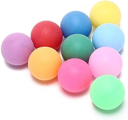 Meizhouer 50pcs/пакет обоени пинг -понг топки 40мм 2,4g забава табела тениски топки мешани бои за игра и рекламирање