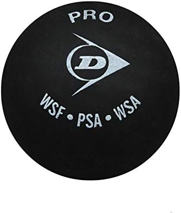 Dunlop Squash Balls Pro Double Yellow, 3 Bluster Bluster Pack, официјална топка за сквош на турнири