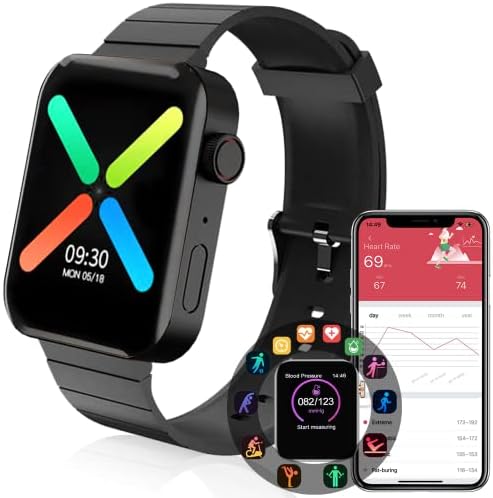 SIMDOG Smart Watch За android Телефони iOS, 1.54 Фитнес Тракер На Екранот На Допир Монитор На Отчукувањата На Срцето, IP68 Водоотпорен