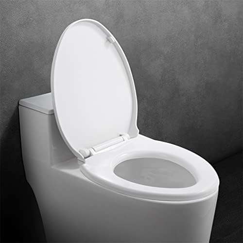 MJWDP WC тоалетни седишта за тоалети го покриваат капакот за задебелување Универзални овални браници што не се лизгаат, ПП табла