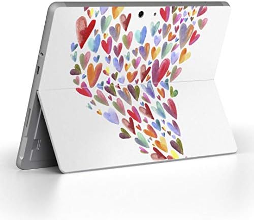 Декларална покривка на igsticker за Microsoft Surface Go/Go 2 Ултра тенки заштитнички налепници на телото 009325 срце шарена боја