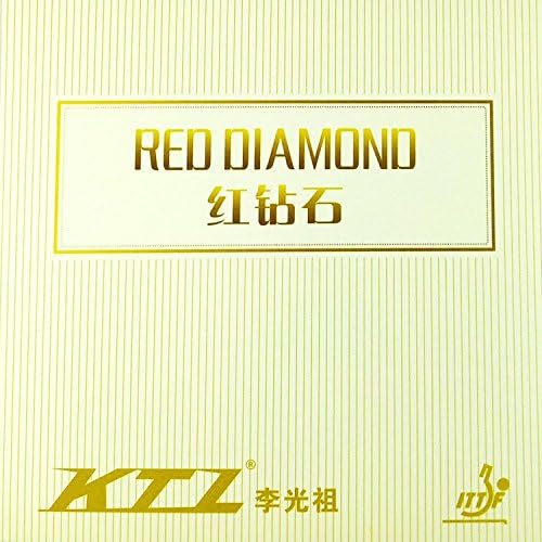 КТЛ Црвен дијамант Еит Златен торта сунѓер и силни гумени триење на триење во табела Тенис црвена гума лим