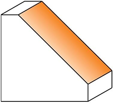 CMT 836.950.11 Chamfer Router Bit 1/2 Shank, 2-9/16 Дијаметар на сечење, 1 Должина на сечење, агол на сечење од 45 степени