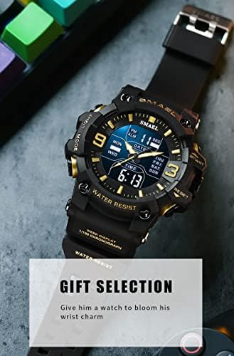 Часовници за мажи Госаса Мулти Функција Воен S-Shock Sports Watch LED дигитални водоотпорни алармни часовници
