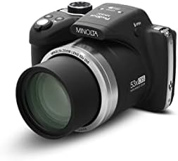 Minolta Pro Shot 16 Mega Pixel HD дигитална камера со 53X оптички зум, целосна 1080p HD видео и 16 GB SD картичка, MN53Z, црна