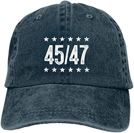 Трамп 45 47 2024 Претседател Гроздобер Бејзбол капа за печење прилагодлива капа за голф жени мажи бејзбол капа