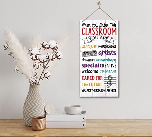 Мотивациони знаци на училница Декор, виси декор на училницата, музичко дрво wallид, музичко образование, музичка училница за декор,