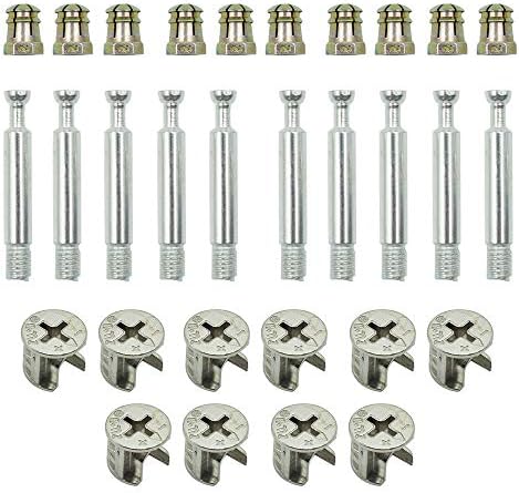 Фитуода 10сет Кабинет Мебел Поврзување Камери Фитинг Со Шпилка И Претходно Вметнати Орев