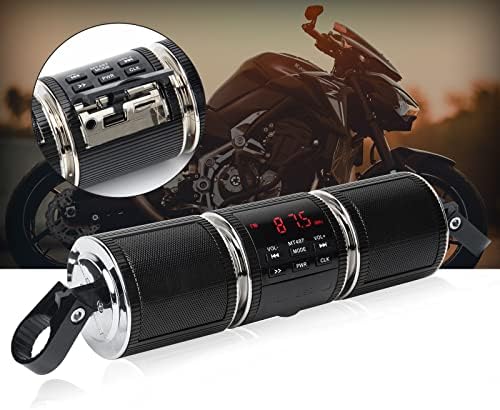 Системи за звучници на мотоцикли OPL5 BT водоотпорни стерео звучници Бар Монт 7/8-1,25 инчи со AUX-In, USB, MicroSD, FM радио, систем за