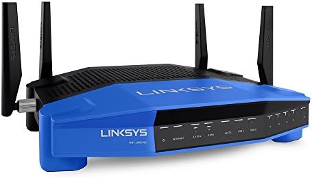 Linksys WRT1900AC Dual-Band+ Wi-Fi безжичен рутер со Gigabit & USB 3.0 порти и ESATA, паметен Wi-Fi овозможи да ја контролира вашата мрежа