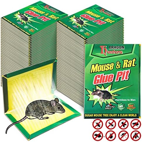 48 пакувања стапици за лепак на глувчето со голема големина стапици на глувчето Леплива подлога со засилена лепливост глушец стаорец лепливи стапици