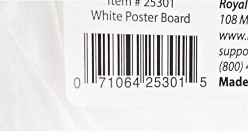 Кралски Бритс Постерска табла бела, 11 x 14 инчи, пакет со 5 листови