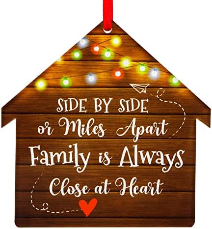 Ваахоме рамо до рамо или милји, семејството е секогаш близу до срцето Божиќни украси Семејни украси за украси на новогодишни елки,
