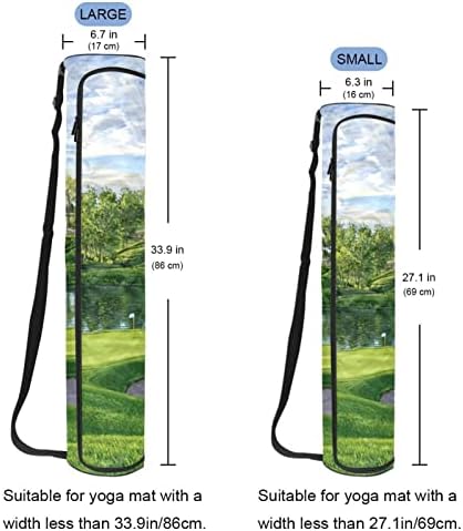 RГДН Јога Мат Торба, Голф Вежба Јога Мат Превозникот Целосна Поштенски Јога Мат Носење Торба Со Прилагодлив Ремен За Жени Мажи
