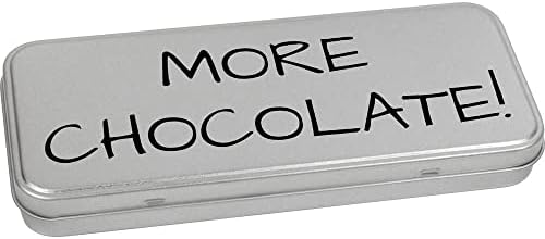 Азиеда „Повеќе чоколадо!“ Метална обвивка за канцелариски калај/кутија за складирање