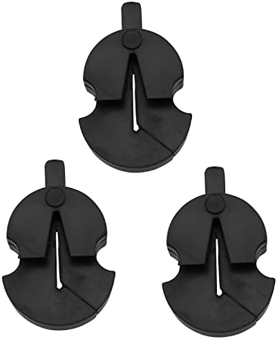 Tourte Style Guber Mute LQ Industrial 3PCS Tourte во стилот на црна гума за сите виолини мали виоли ултра практики придушувач