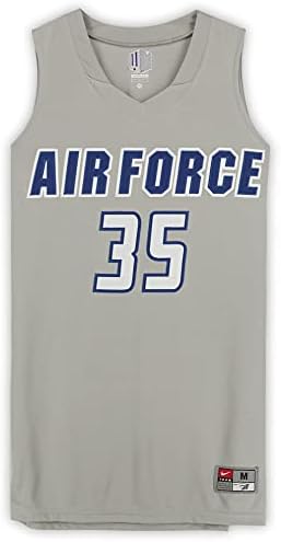 Спортски меморијалии Воздухопловни сили на соколи, издадени од 35 Греј и Бела женска маичка од кошаркарската програма - Големина М - Програми