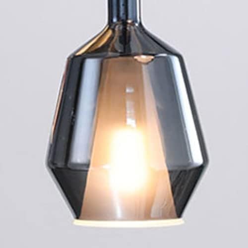 Омонс модерна и едноставна ламба креативна витраж за трпезарија со простории за трпезарија Бар лесни уметнички ламби сингл/14 * 31см