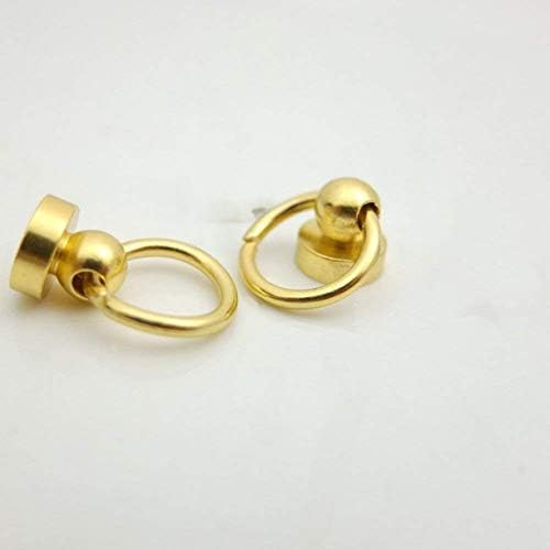 Ongонгјјујуан 20 парчиња влече прстен на прстенот облик на облик со завртка, прицврстувачи за завртки за паричникот за торби
