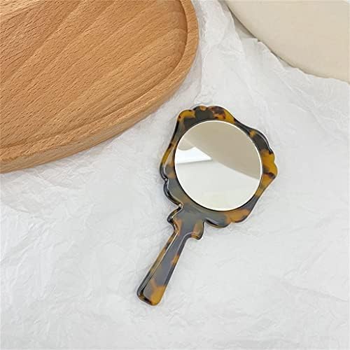 Нердох ретро рачен шминка огледало за шминка за рачно огледало рачка Компактна огледало жени