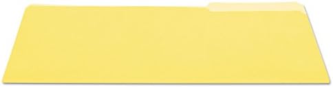 Универзални 10524 Папки Со Датотеки, 1/3 Исечете Едно-Слоевито Горно Јазиче, Легално, Жолто/Светло Жолто, 100/Кутија