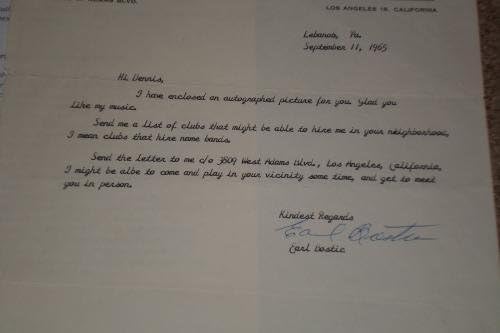 Ерл Бостиќ Потпиша Автограм Писмо Џез Пионер на &ам &засилувач; Блуз пса/Днк - Нба Намалување Потписи