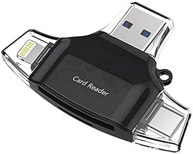 Boxwave Smart Gadget компатибилен со Yezz Max 1 Plus - AllReader SD картички читач, читач на картички MicroSD SD Compact USB