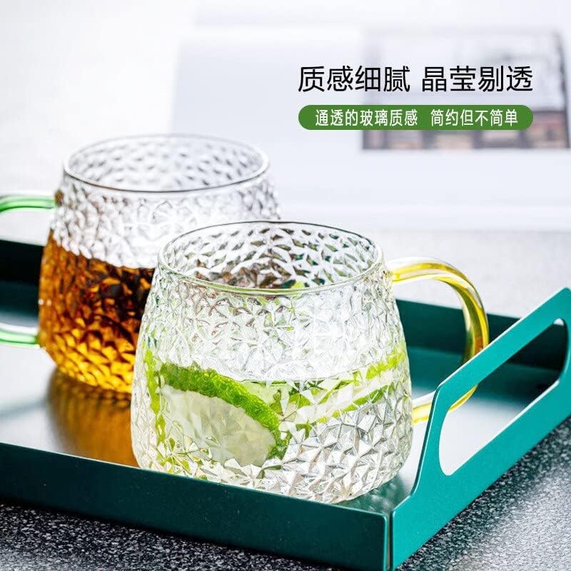 Лемаил перика 301-400ml Еко-пријателски јапонски стил Едноставно стакло во форма на чекан Дом со цветен чај може да се загрева